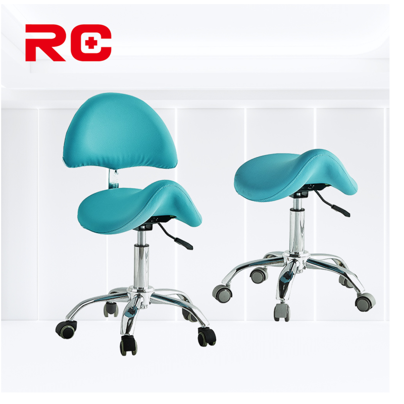 Dental Stool Manufacturer - Ergonomic PU Leather Saddle Stool