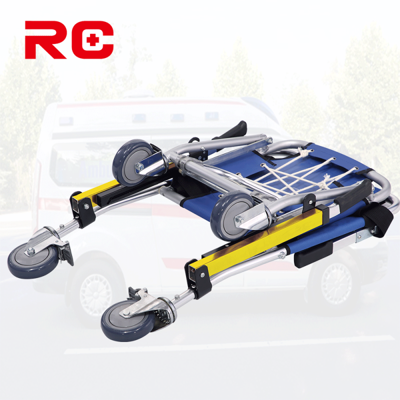 Evacuation Stair Chair Stretcher Supplier - 4 Wheel Folding Medical Transport