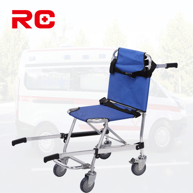 Evacuation Stair Chair Stretcher Supplier - 4 Wheel Folding Medical Transport