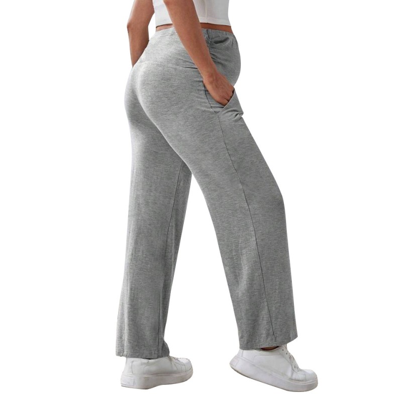 Maternity Pants Manufacturer - Casual Adjustable Waistband Solid
