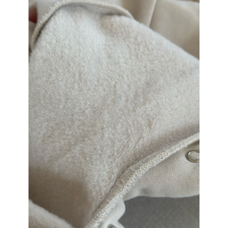 Baby Bodysuits Supplier - Plain Long Sleeve Snap Button Winter Clothes