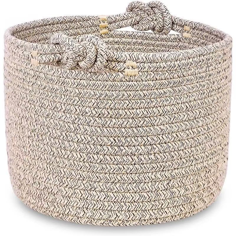 Woven Basket Supplier - Custom Round Easter Organizer Decorative