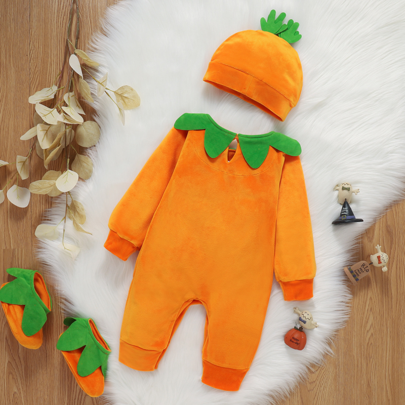 Halloween Costume Supplier - 3pcs Baby Outfits with Hat Shoes