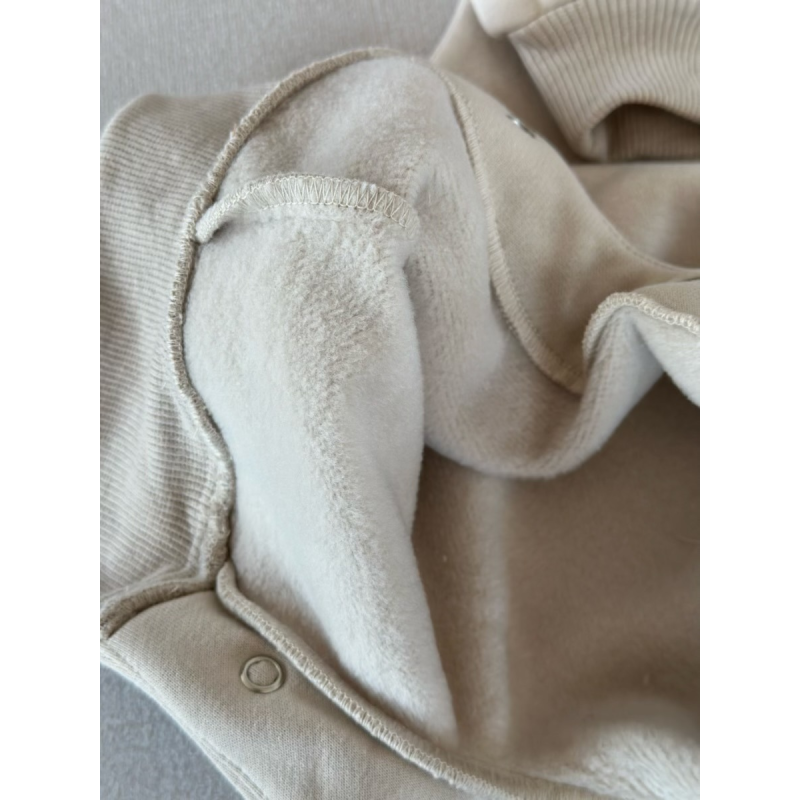 Baby Bodysuits Supplier - Plain Long Sleeve Snap Button Winter Clothes