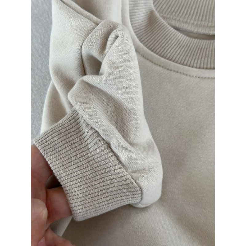 Baby Bodysuits Supplier - Plain Long Sleeve Snap Button Winter Clothes