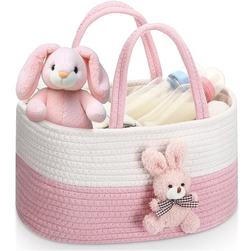 Baby Diaper Caddy Manufacturer - Large Nursery Shower Essentials Basket