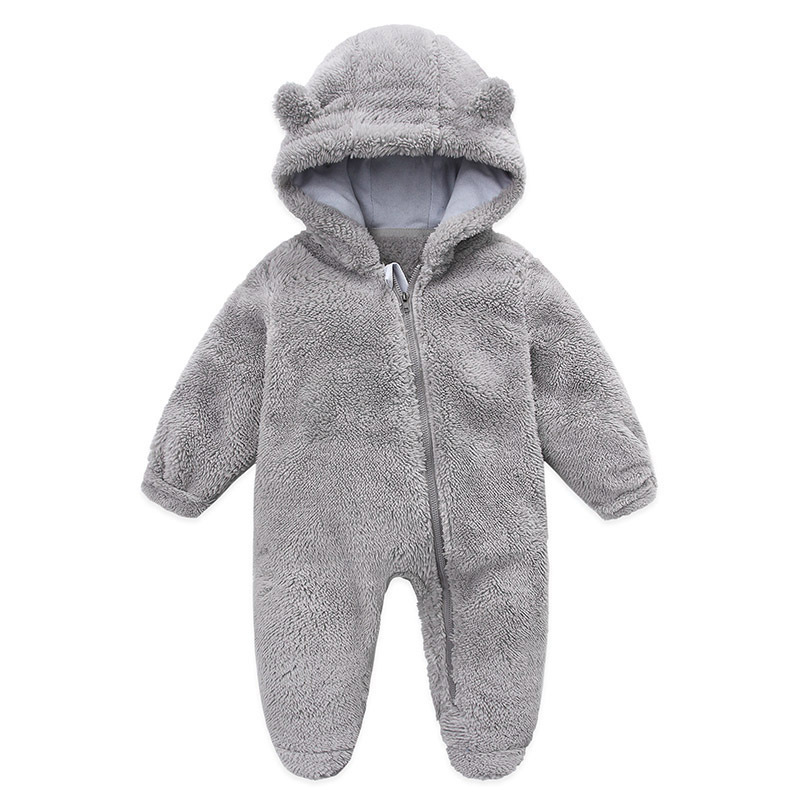 Baby Bodysuit Supplier - Warm Hooded Footed Onesie Clothing