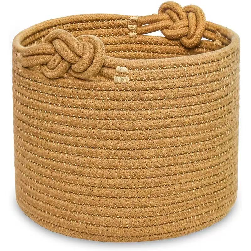 Woven Basket Supplier - Custom Round Easter Organizer Decorative