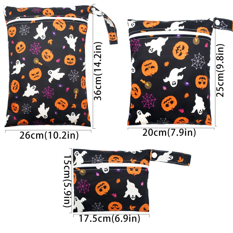 Halloween Wet Bag Supplier - Custom Polyester PUL Ziplock Storage