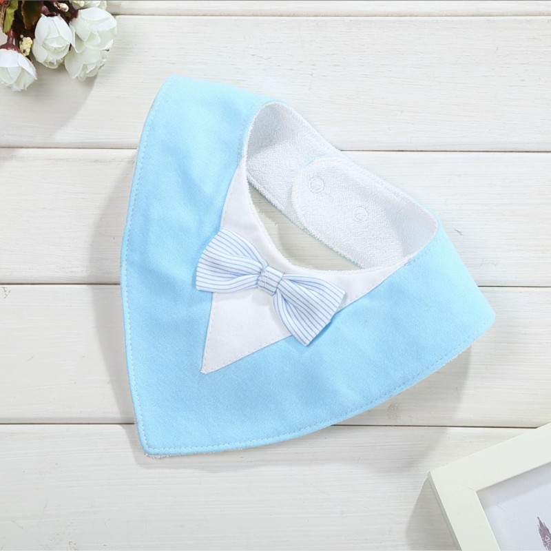 Baby Bibs Factory - Handsome Bow Tie Cotton Triangular