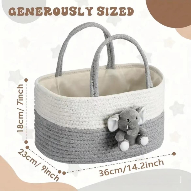 Baby Organizer Supplier - Changing Table Basket with Dividers