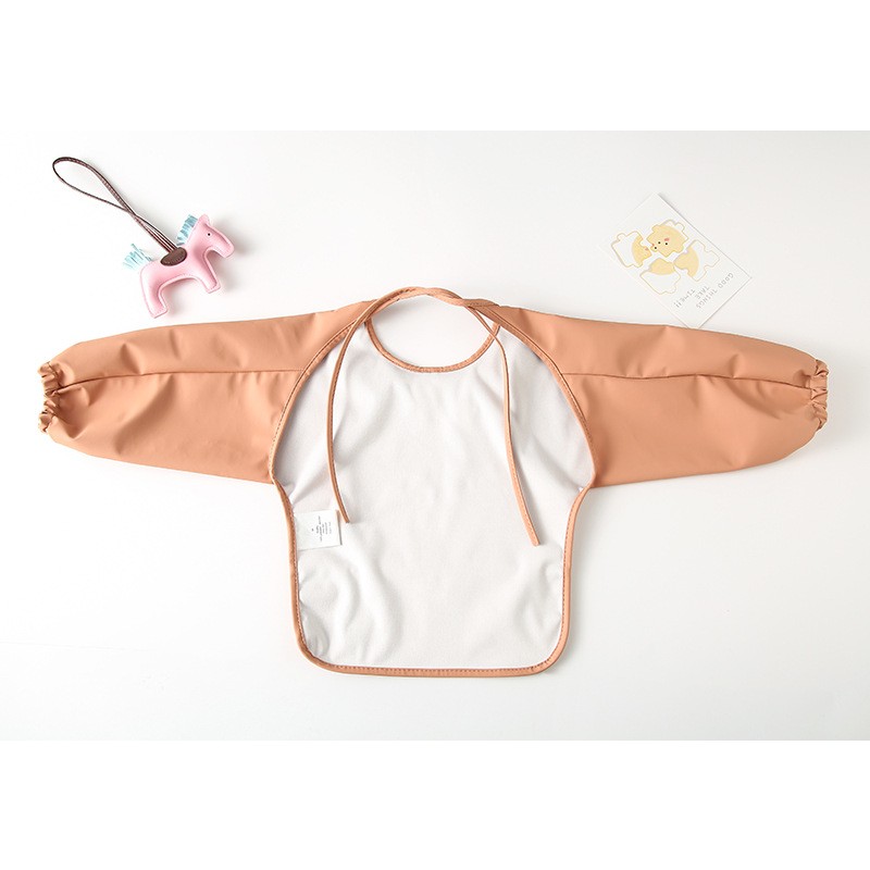 Feeding Apron Supplier - Waterproof Washable Long Sleeve with Pocket