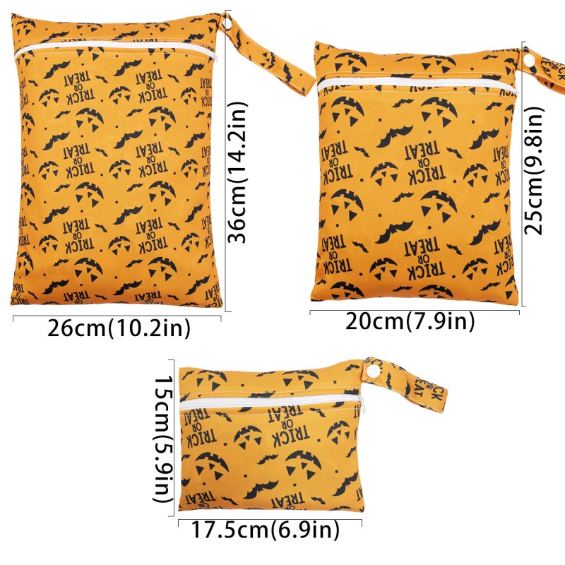 Halloween Wet Bag Supplier - Custom Polyester PUL Ziplock Storage