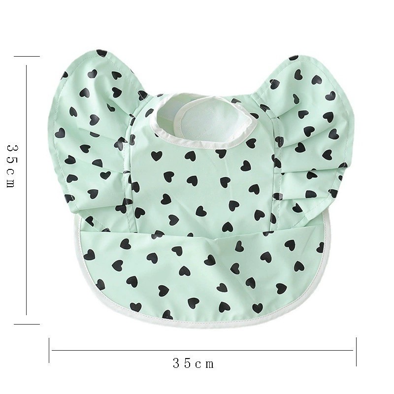 Korean Baby Bib Factory - Waterproof PU Sleeveless with Pocket