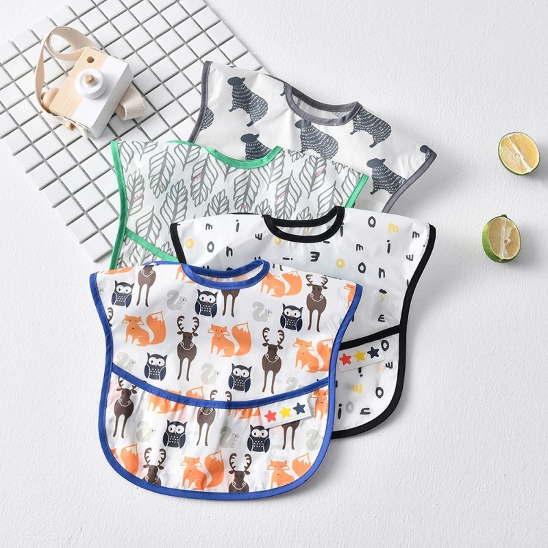 Waterproof Baby Bibs Supplier - Polyester Sleeveless Smock OEM