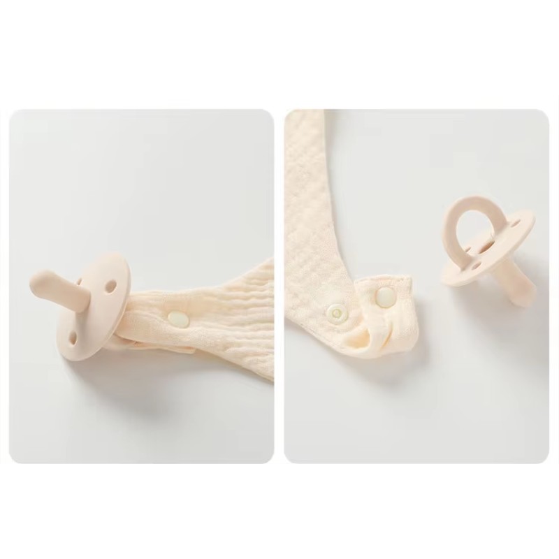 Adjustable Bib Supplier - Cotton Gauze Drool Towel Pacifier