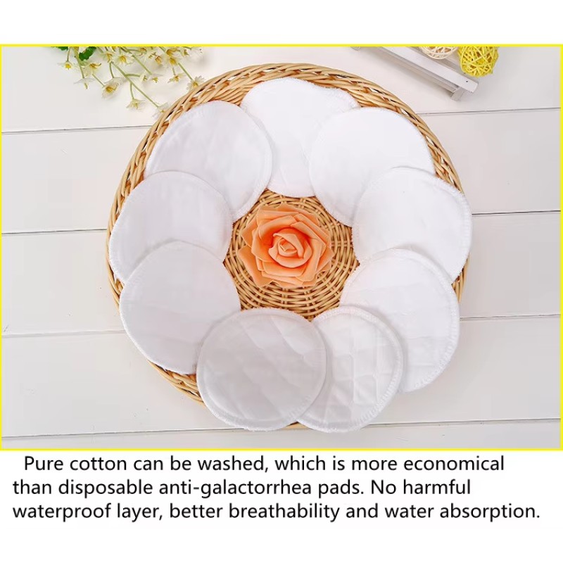 Reusable Nursing Pads Supplier - Custom Packaging 3 Layer Cotton