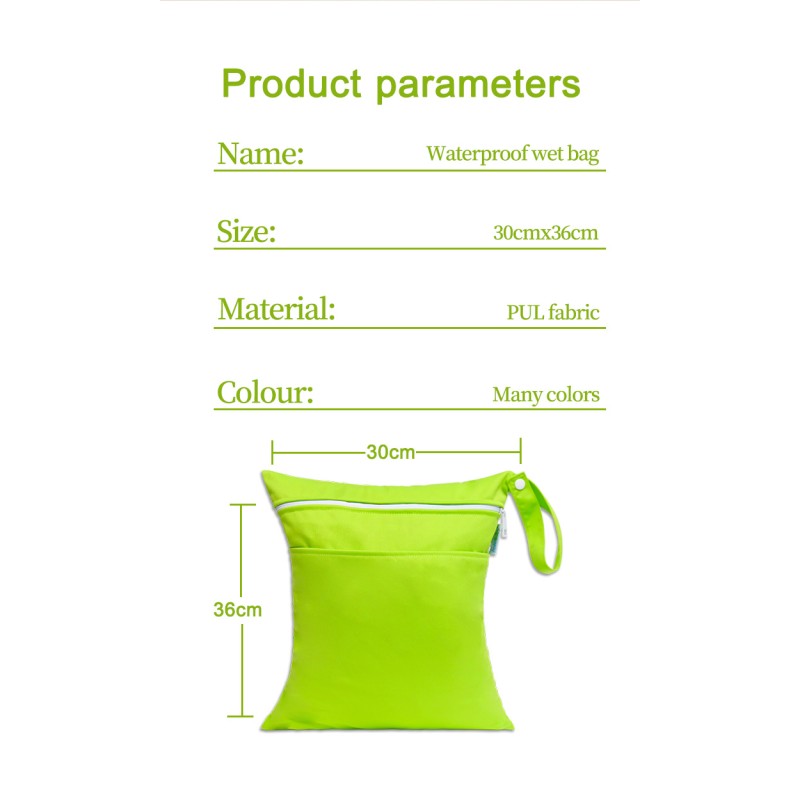Baby Wet Bag Manufacturer - Large Capacity PUL Double Pocket