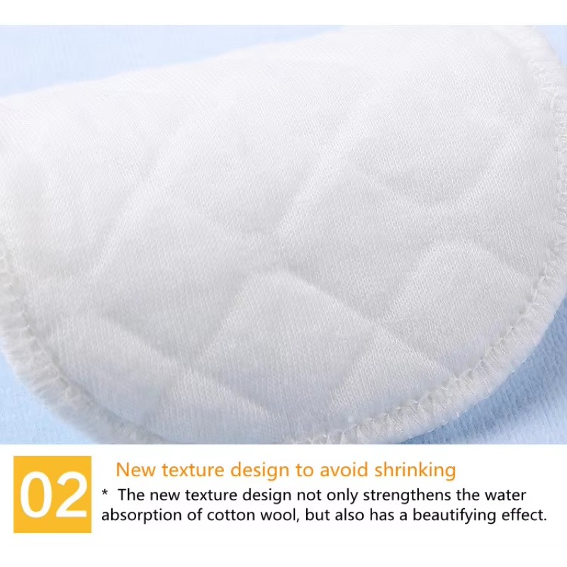 Reusable Nursing Pads Supplier - Custom Packaging 3 Layer Cotton