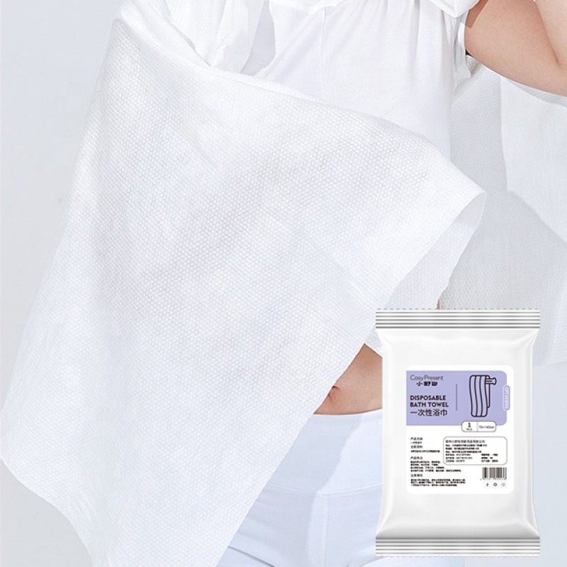 Disposable Bath Towel Factory - Large Size White Soft Adult