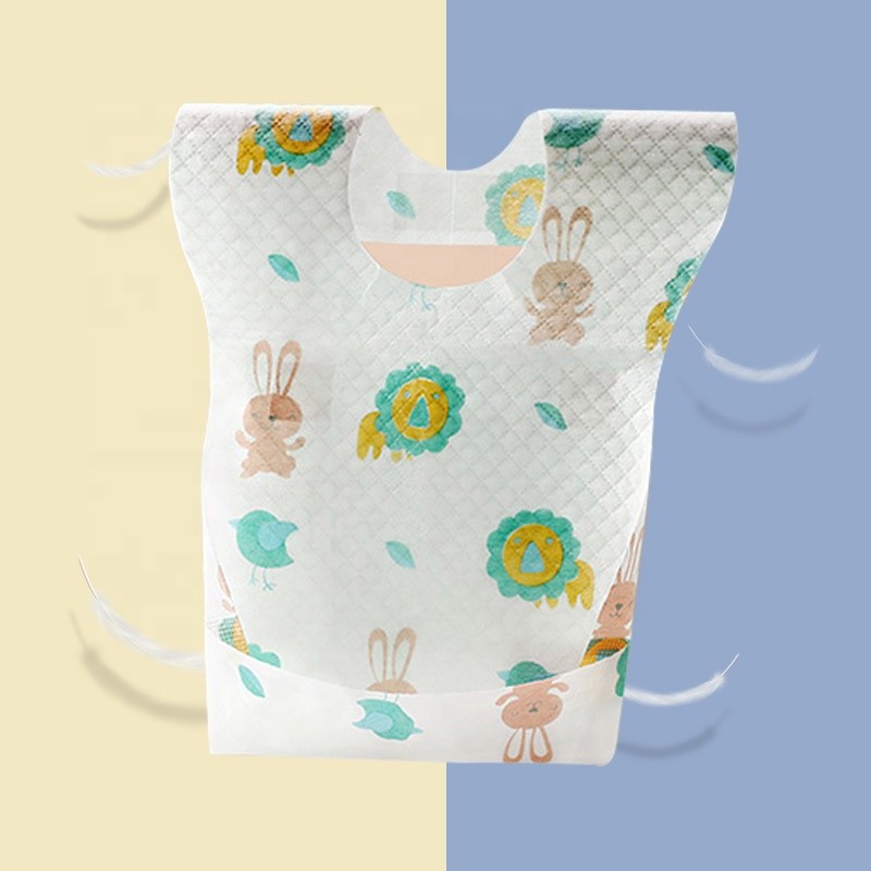 Baby Eating Bibs Factory - Disposable Sleeveless with Pocket