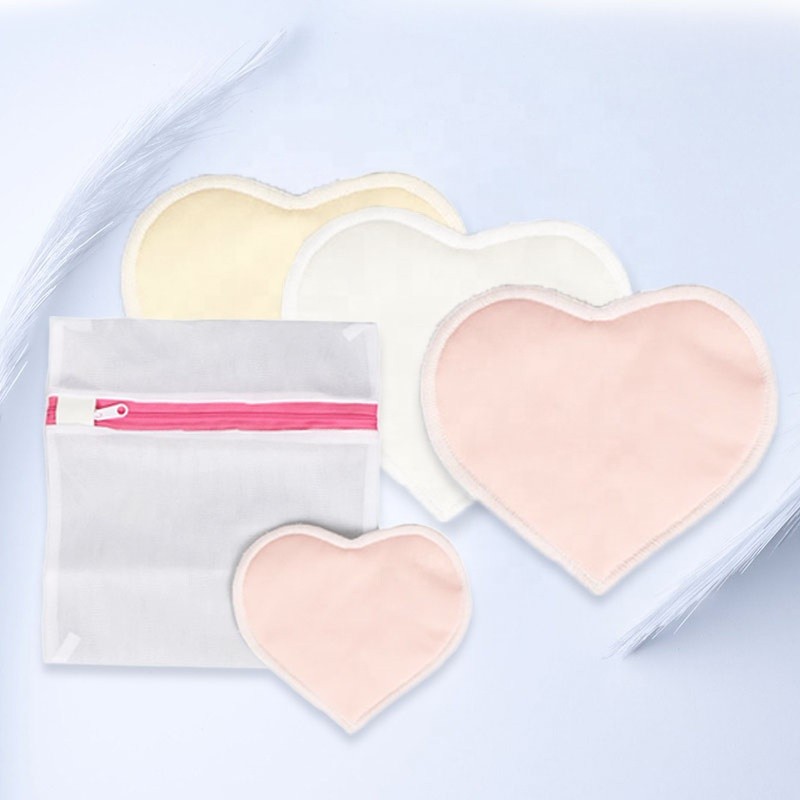 Reusable Nursing Pad Supplier - Organic Cotton Heart Shaped