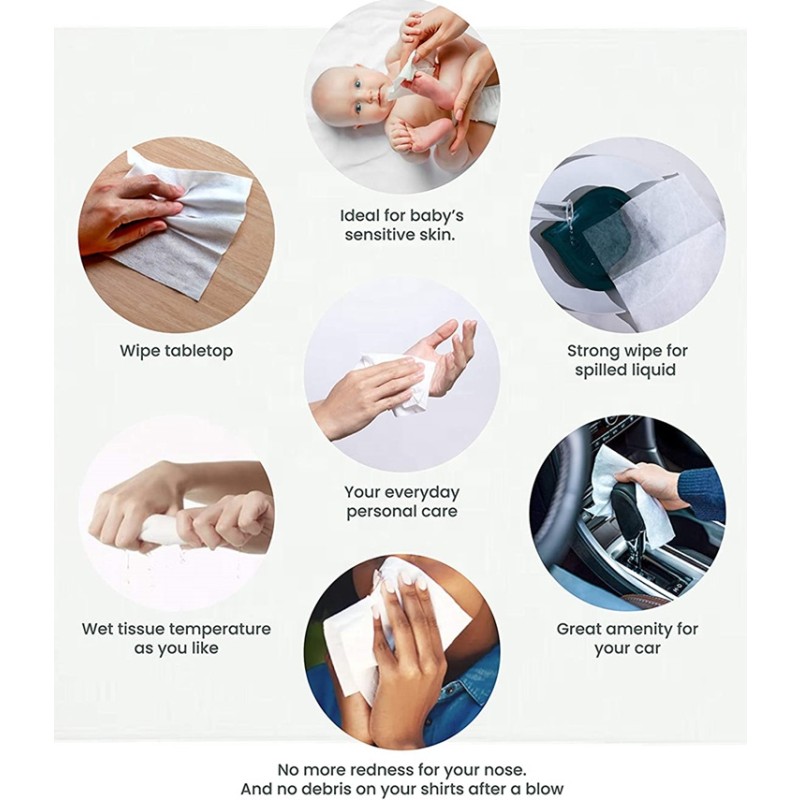 Wet Wipes Manufacturer - Ultra Soft 100pcs Facial Tissue