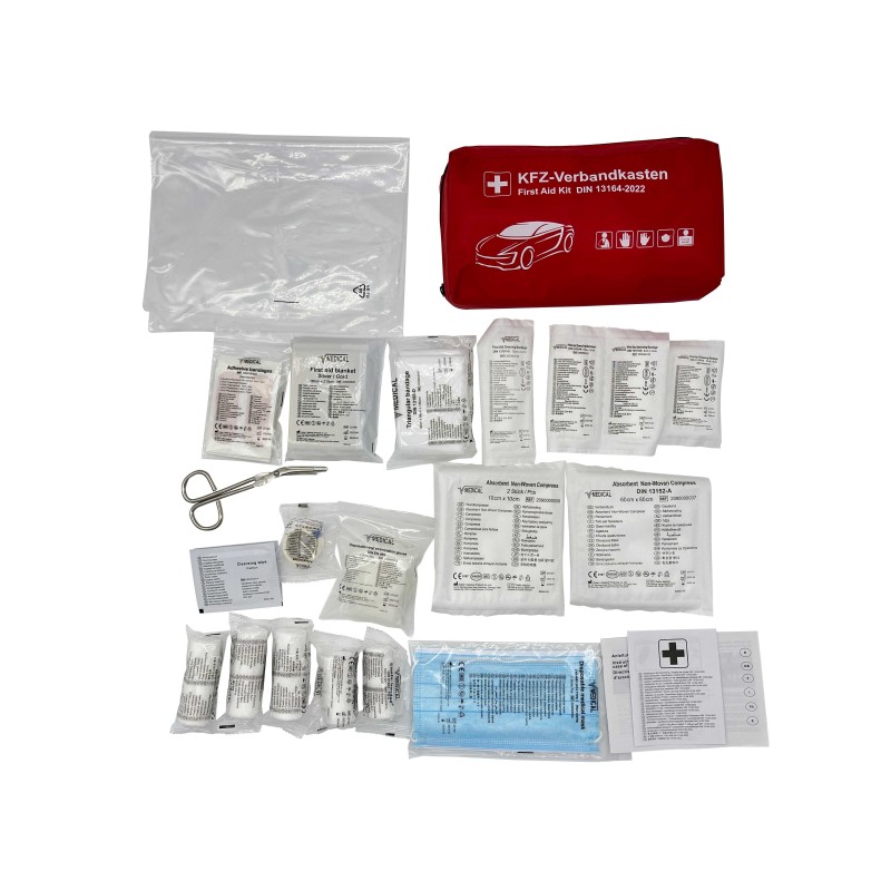 Soft First Aid Bag Factory - DIN13164 Automotive Emergency Kit