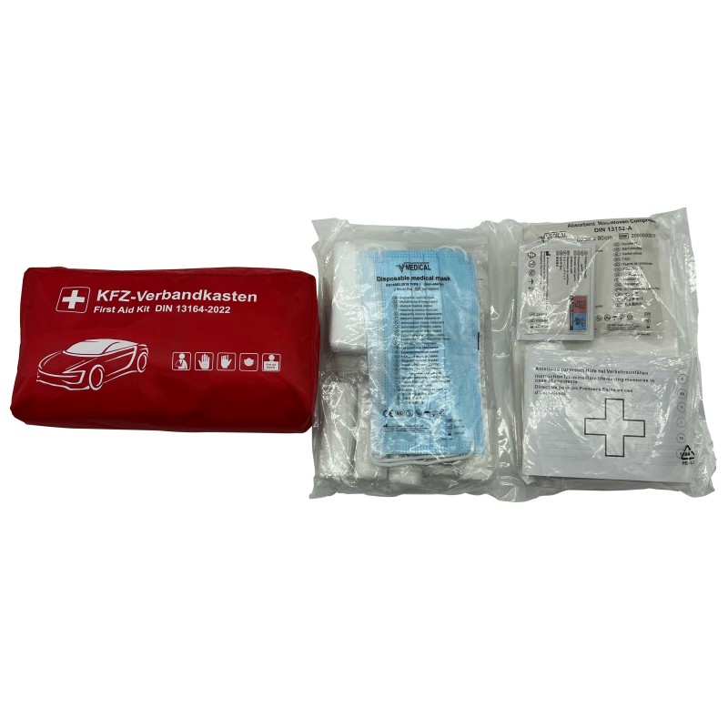 Automotive First Aid Bag Supplier - DIN13164 Certified Safety Rescue