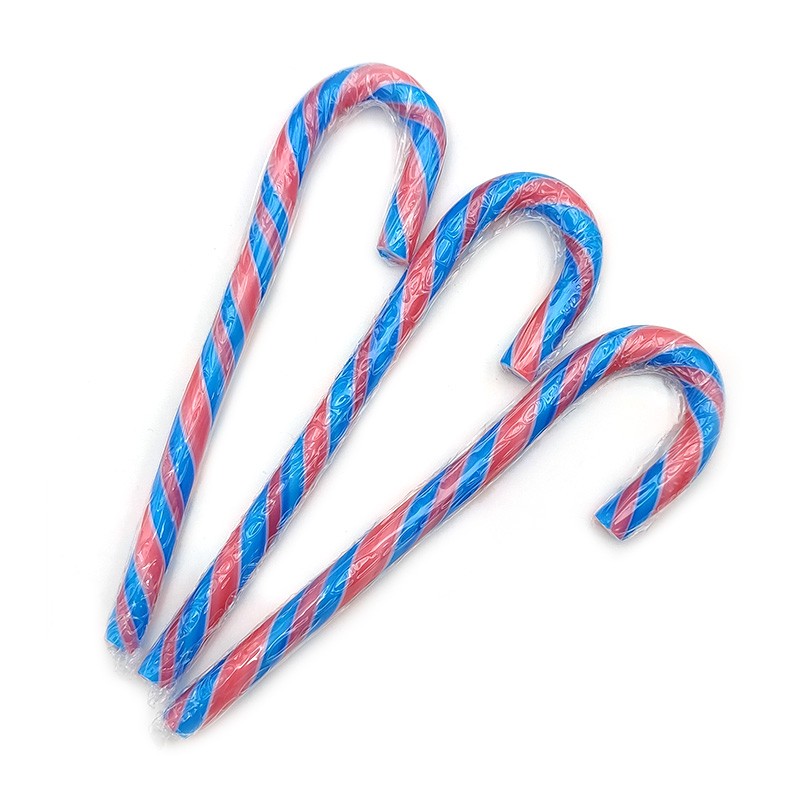 Sweets Wholesale Custom Halal Christmas Hard Candy Cane Lollipop