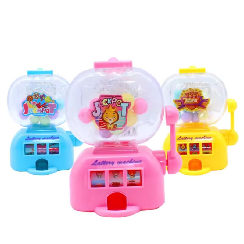 Mini Plastic Candy Jar Vending Machine Gumball Dispenser Easter Sweet Candies Toy