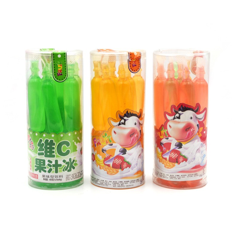 Hot Selling Sweet Vitamin C Colorful Translucent Fruit Juice Liquid Jelly Ice Pop