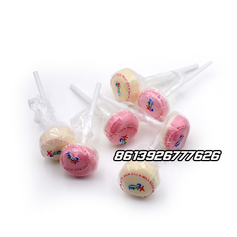 Wholesale Chinese Halal New Candy Hard Candy Sweet Milk Lollipop Ring Lollipop