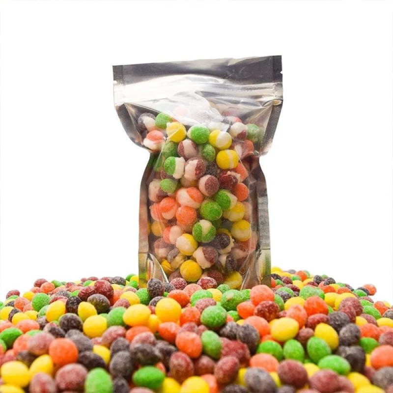 Wholesale Custom Colorful Sweet Sour Fruity Chewy Freeze Dried Jelly Beans Candy