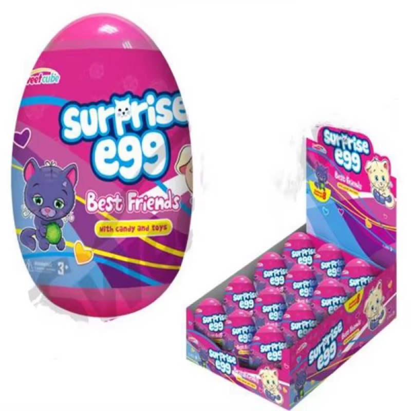 Wholesale Custom Candy Plastic Big Kids Surprise Egg Toys