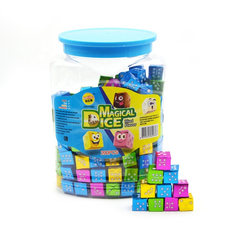 OEM Banana Milk Chocolate Chewy Cube Press Candy