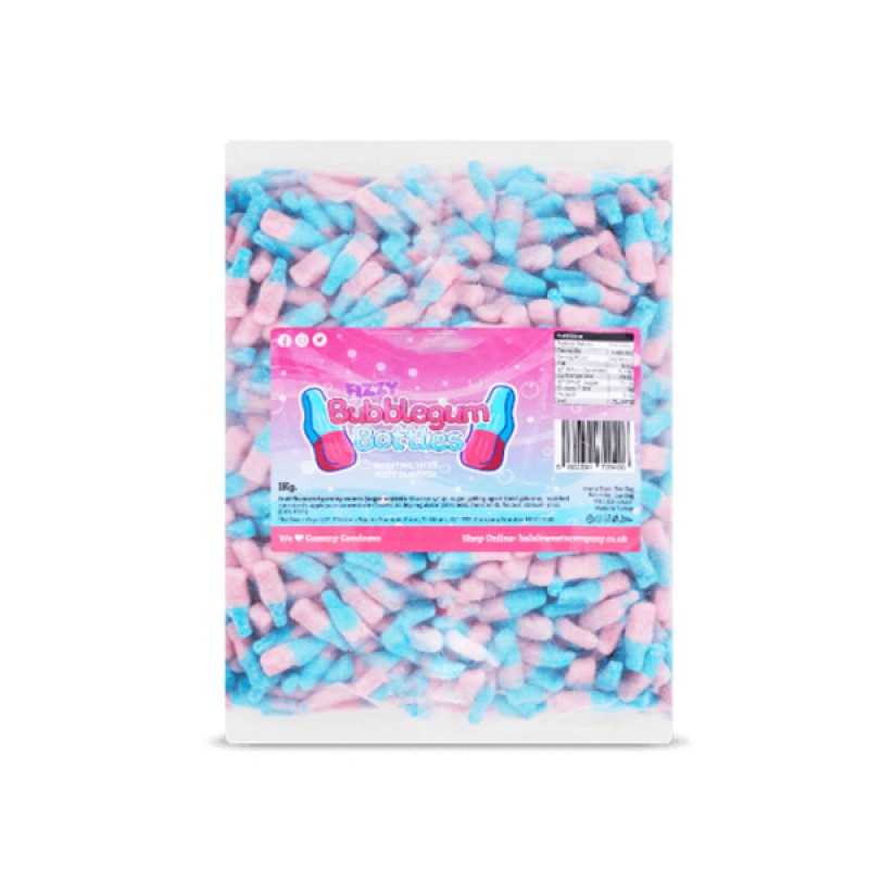 Wholesale Custom China Halal Sweet Sour Giant Fizzy Bottle Chewing Bubble Gum