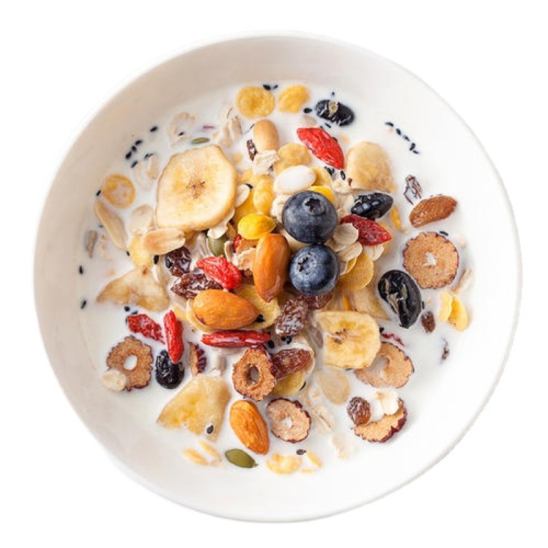 Oem Mixed Fruit Yogurt Nut Oatmeal Instant Nutritious Breakfast Cereal