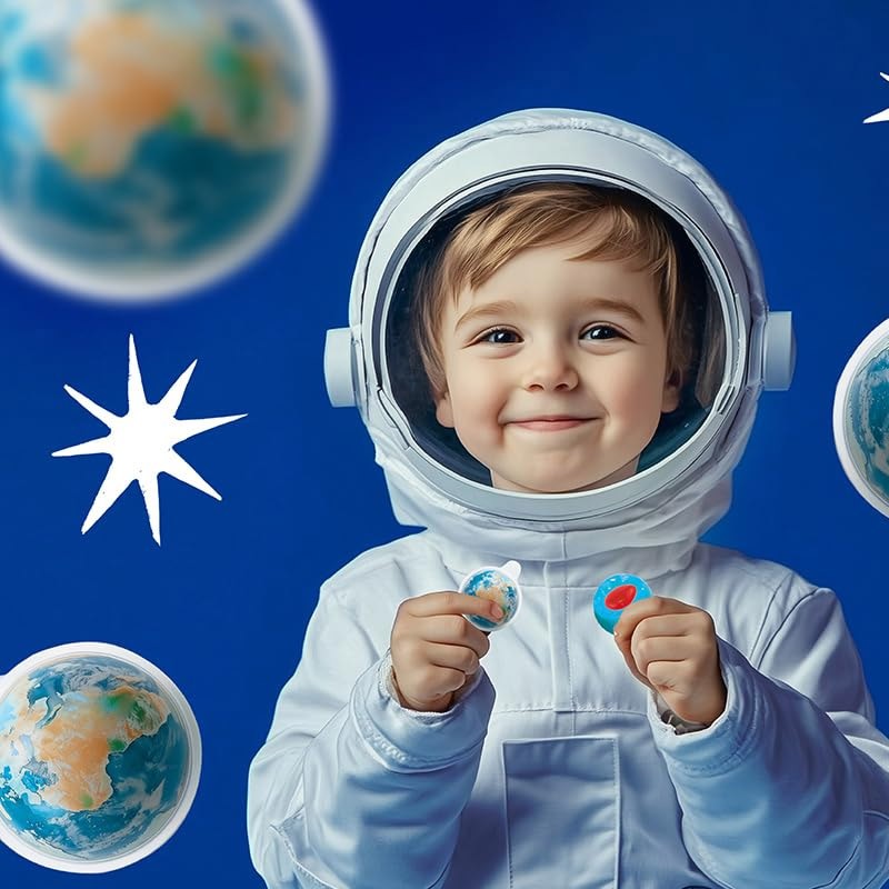 3D Planet Gummies Ball Blue Earth Jelly Sweets Fruit Jam Candy