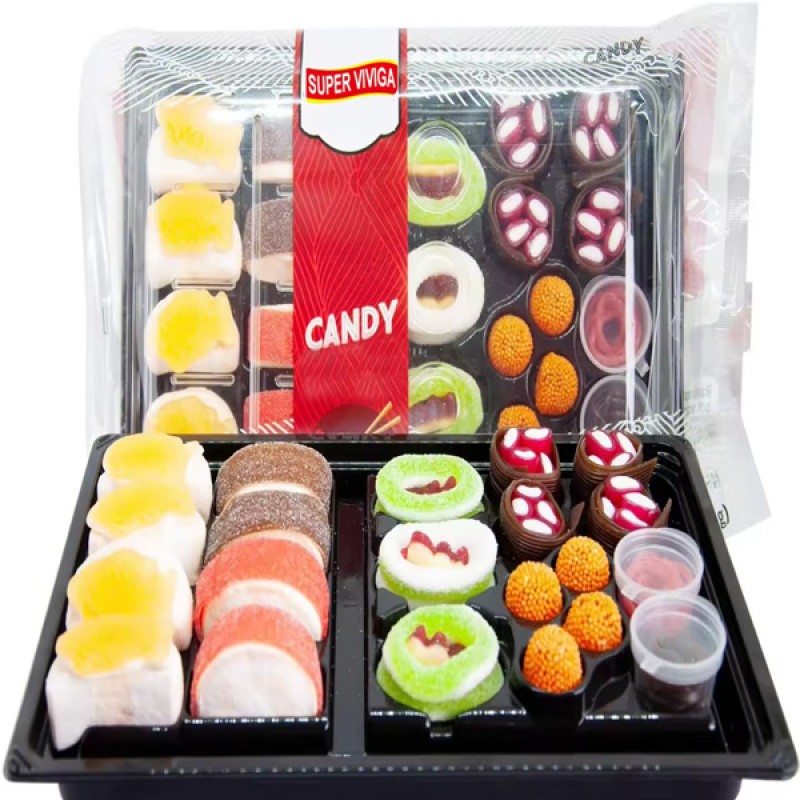 Wholesale Custom Sweet Sushi Shape Gummy Candy Dulces
