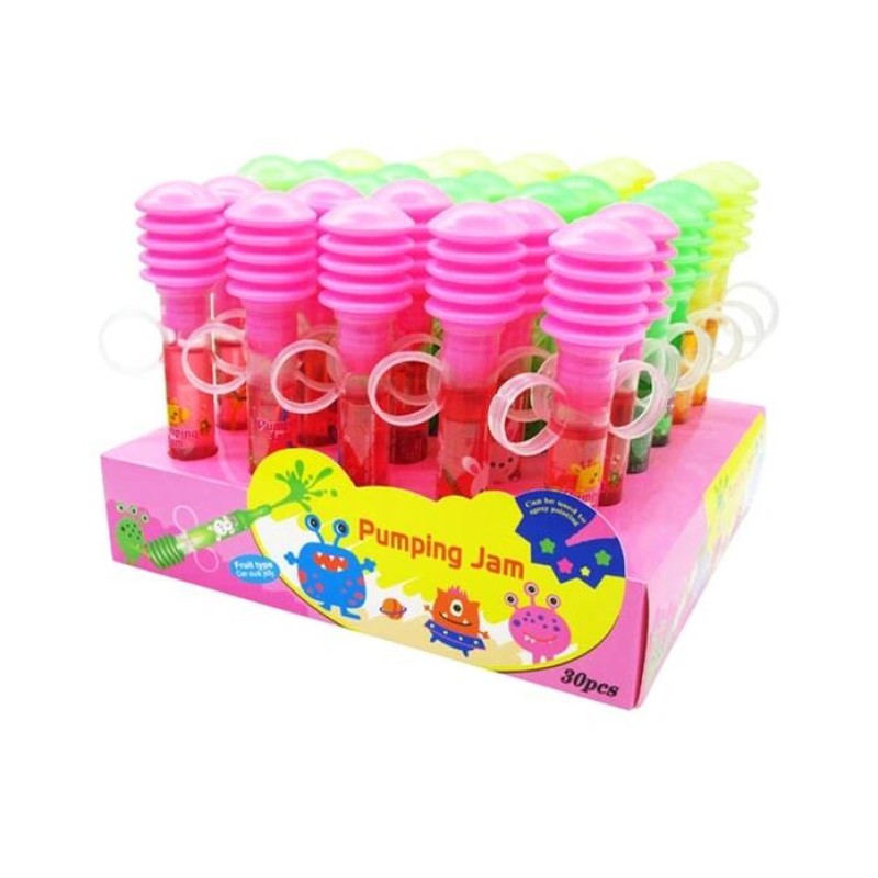 Custom Wholesale Halal Syringe Shape Liquid  Jam Jelly Candy