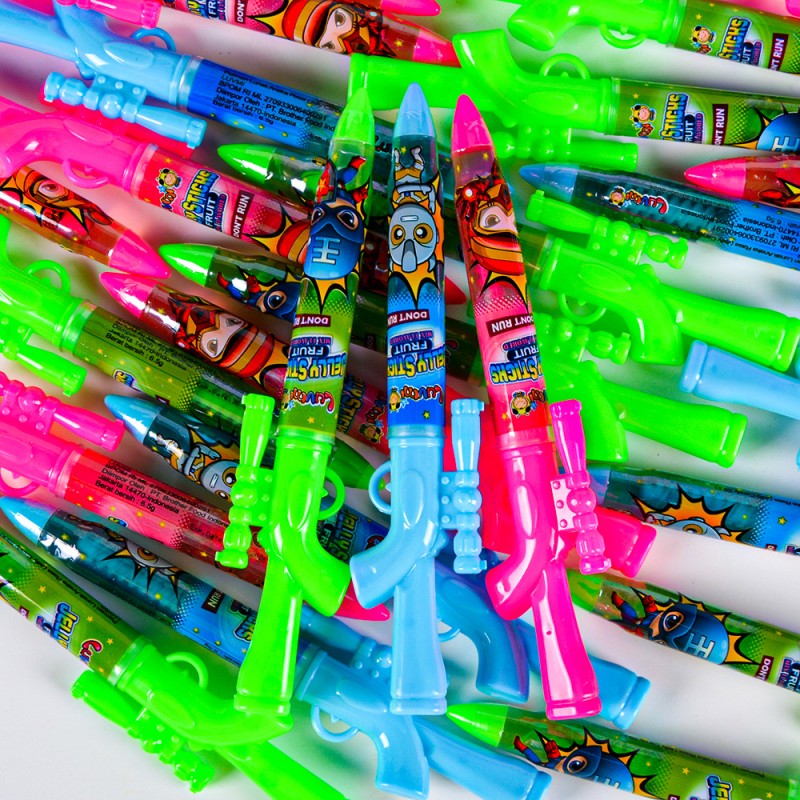 Wholesale Custom Assorted Mix Fruit Flavor Syringe Shape Spray Liquid Candy