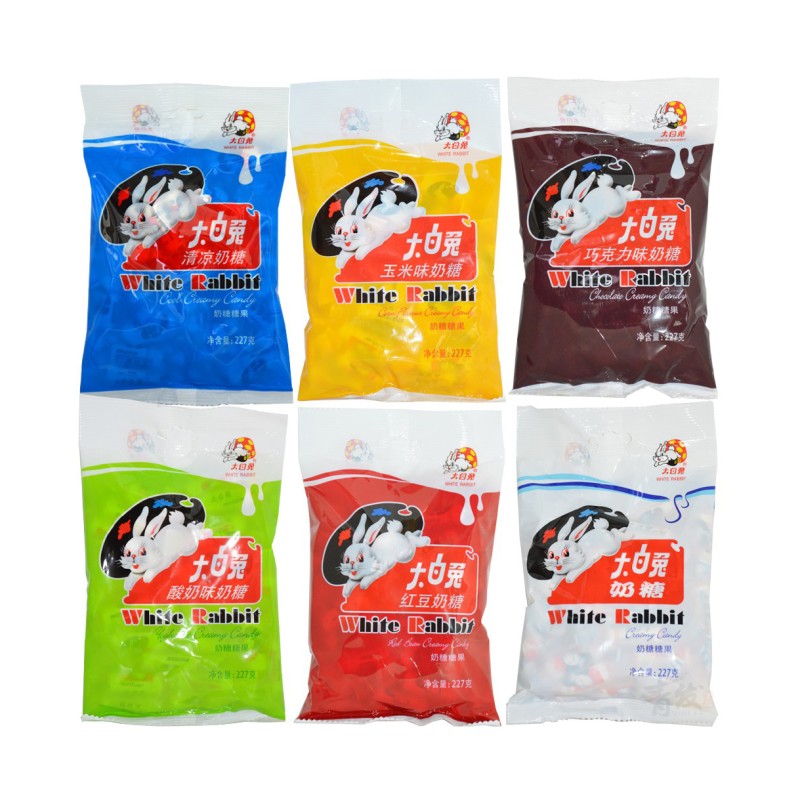 OEM Packing Flavours Big White Rabbit Creamy Milk Toffee Chewy Candy