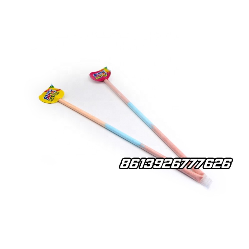 Wholesale Custom  3 in 1 Long CC Stick Sour Straw Powder Candy