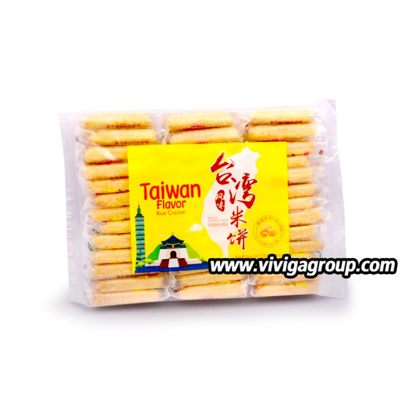 OEM Chinese Traditional Salt Egg Yolk Flavor Fragrant Rice Cracker Biscuit