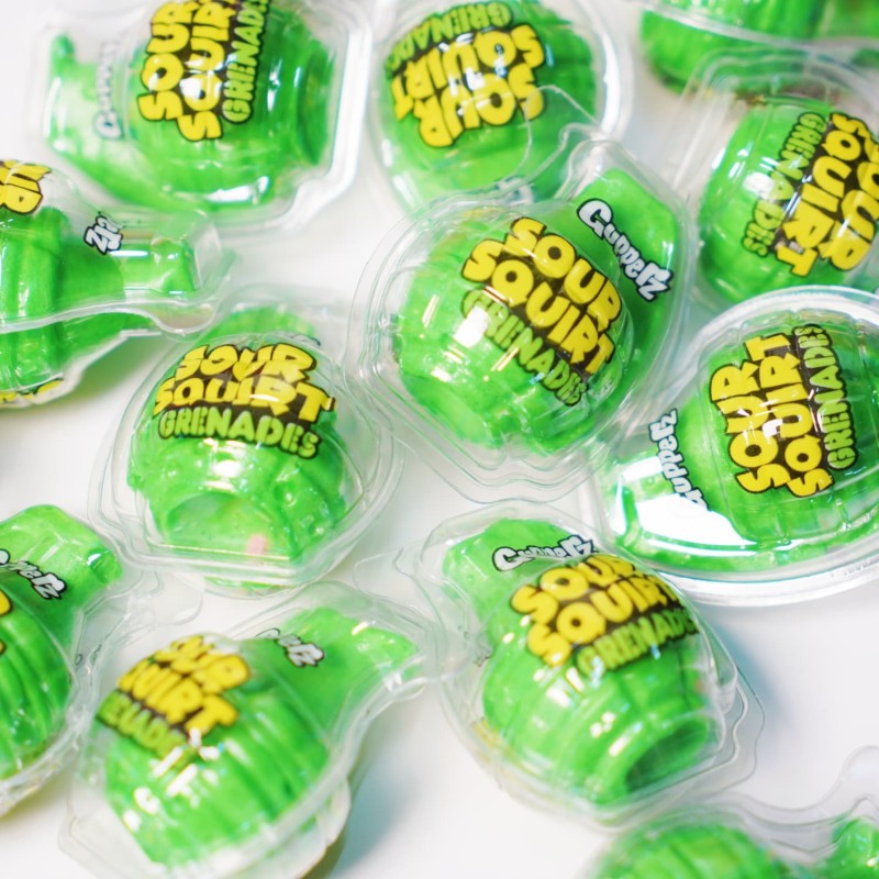 New Product Funny Grenade Shape Fruit Jelly Gummy Candy Fill Jam