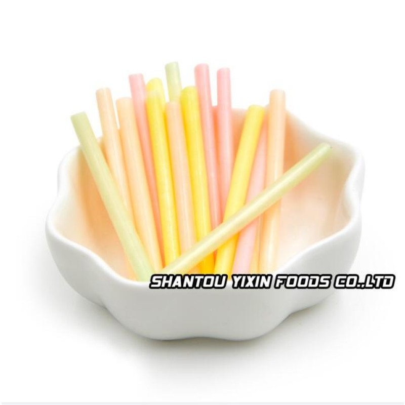 Custom Wholesale Milk Flavor Straws Candy CC Stick Sour Powder Candy