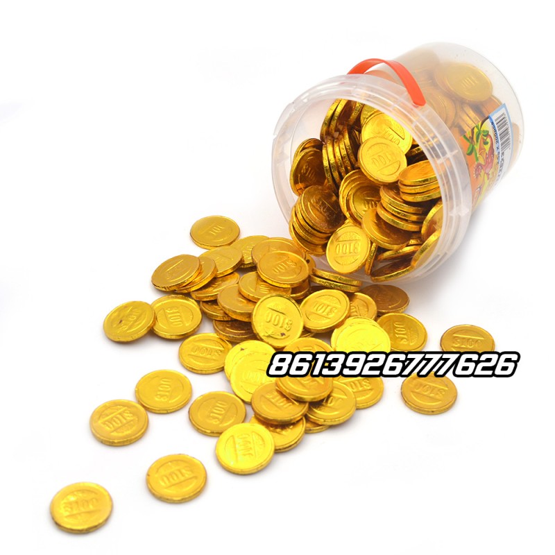 OEM Cheap Price Sweets Round Gold Coin Chocolate