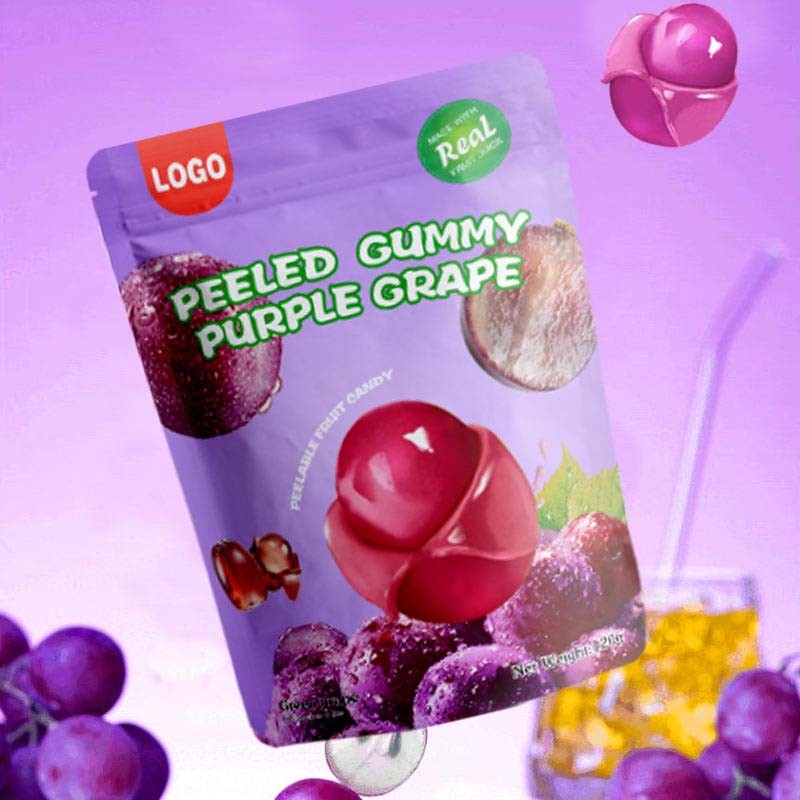 China Custom Logo Sweet Fruit Peeling Juice Mango Soft Gummy Candy