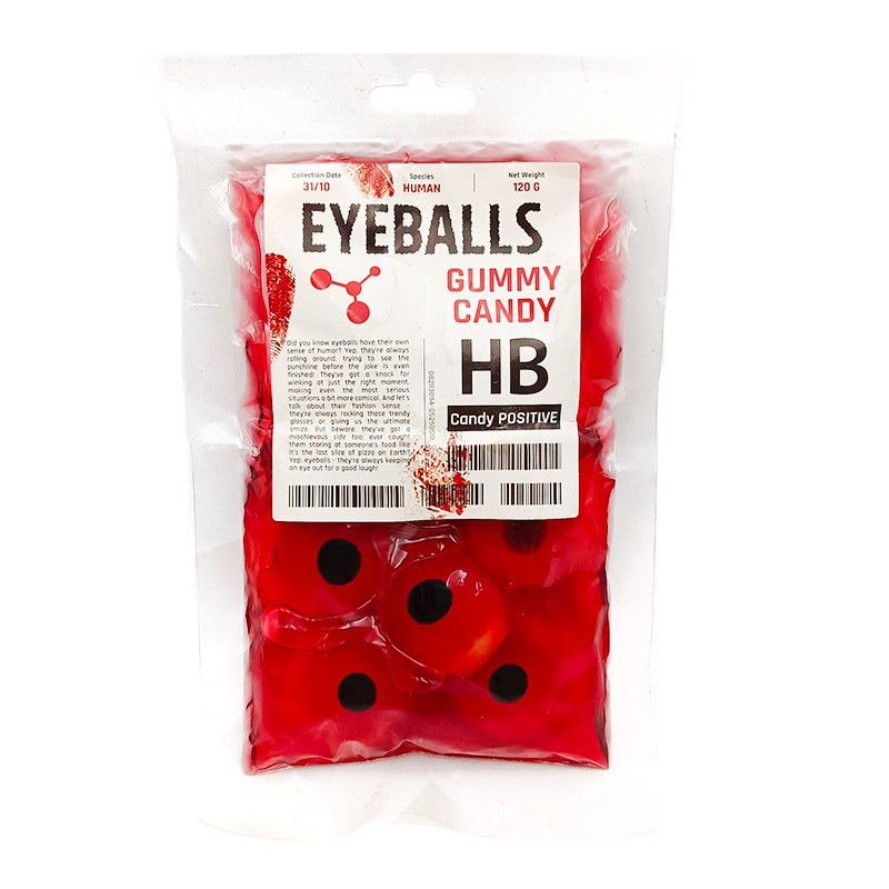 OEM Mix Fruit Jam Bloody Brain Shape Soft Gummy Candy